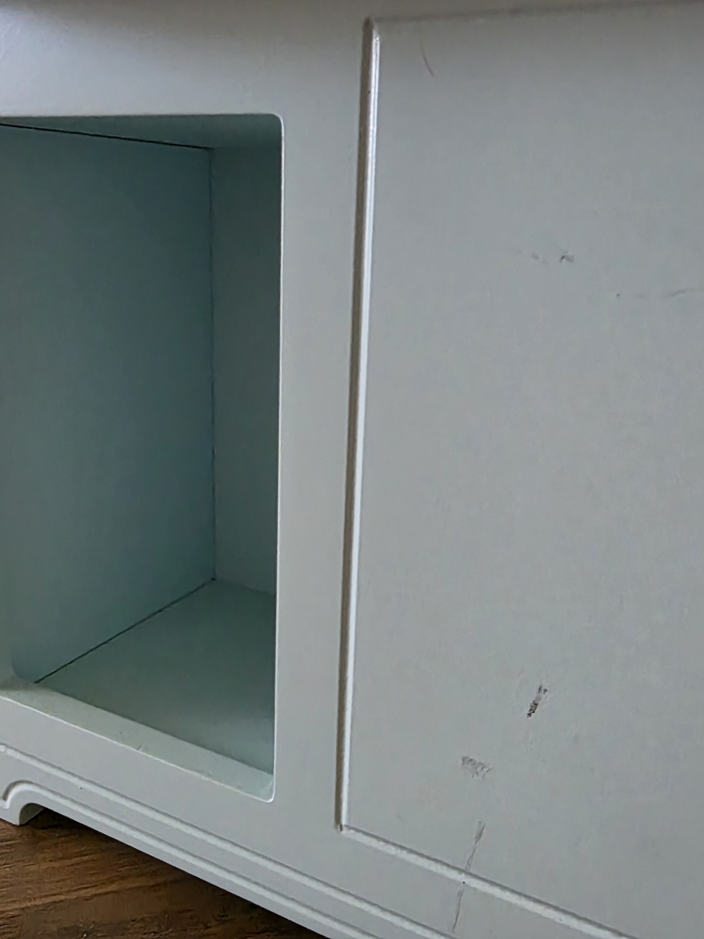 American Girl Aqua Play Kitchen with Silver Accents Retired - Picture 7 of 12